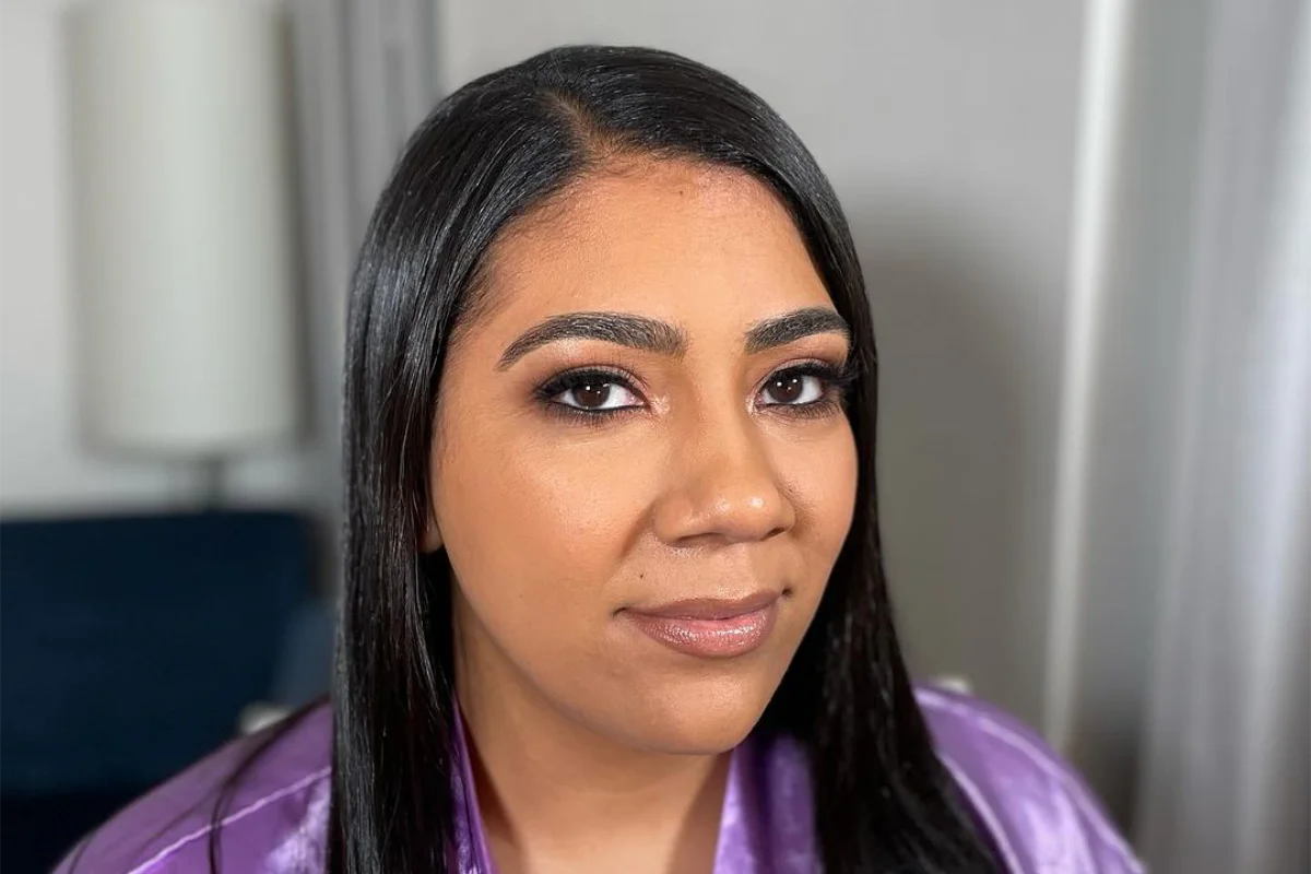 Client Makeup Transformation Pic by Philadelphia Special Event Makeup Artist Amira.